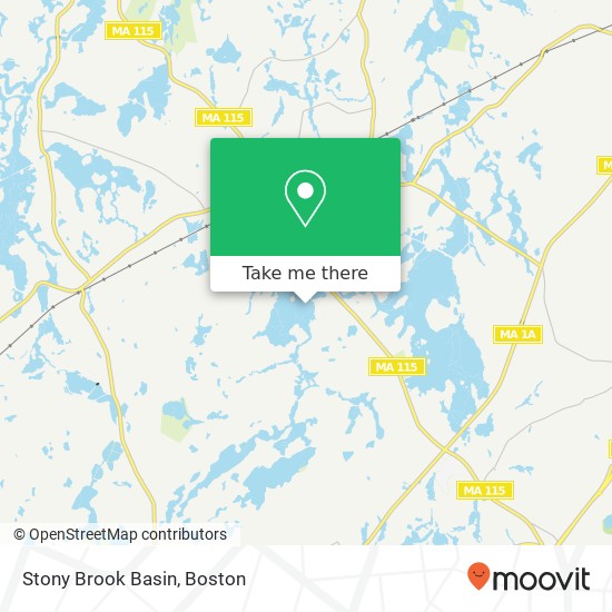 Mapa de Stony Brook Basin