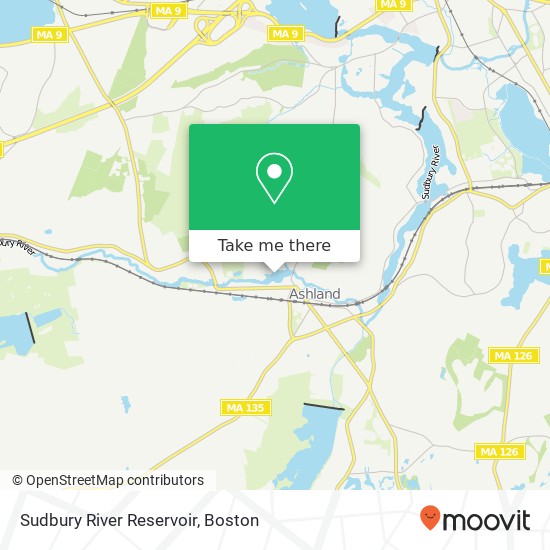 Mapa de Sudbury River Reservoir