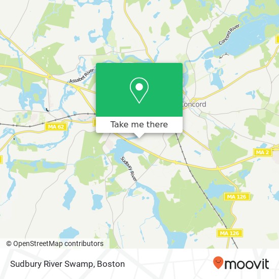 Sudbury River Swamp map