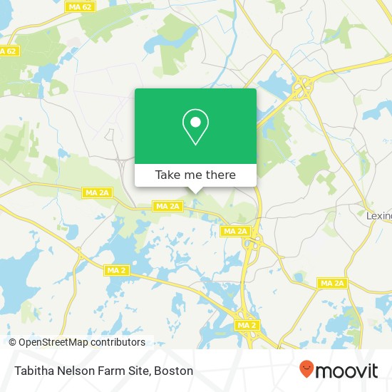 Mapa de Tabitha Nelson Farm Site