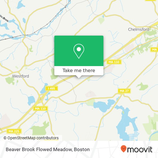 Beaver Brook Flowed Meadow map