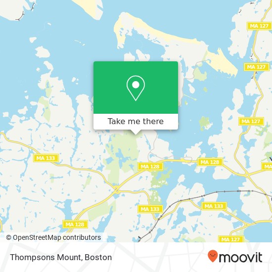 Thompsons Mount map