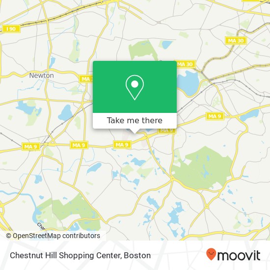Mapa de Chestnut Hill Shopping Center