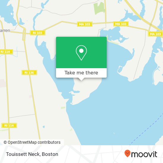 Touissett Neck map