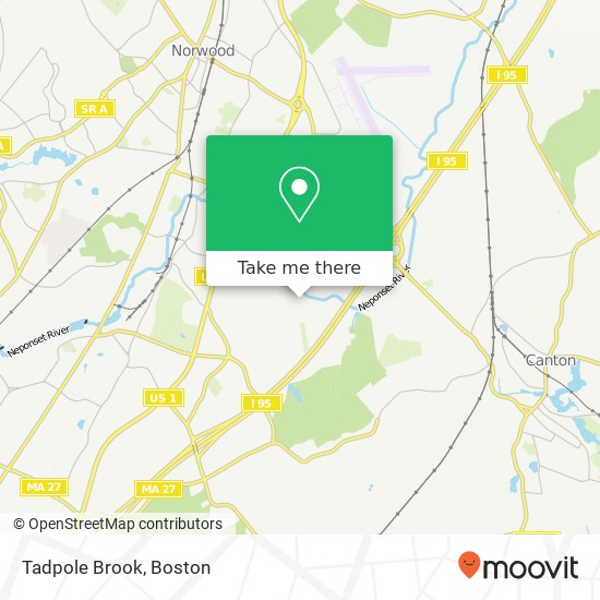 Tadpole Brook map