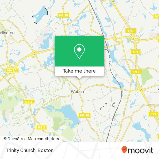 Trinity Church map