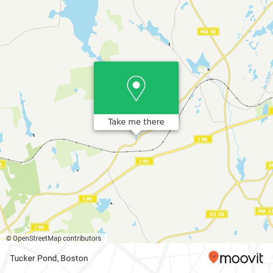 Mapa de Tucker Pond