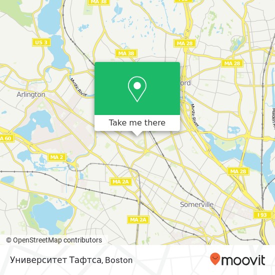 Университет Тафтса map