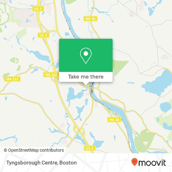 Mapa de Tyngsborough Centre