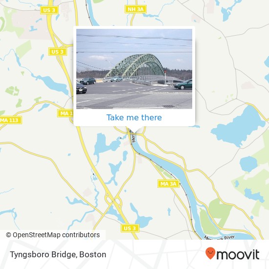 Tyngsboro Bridge map