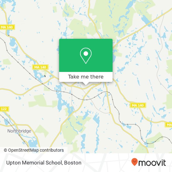 Mapa de Upton Memorial School