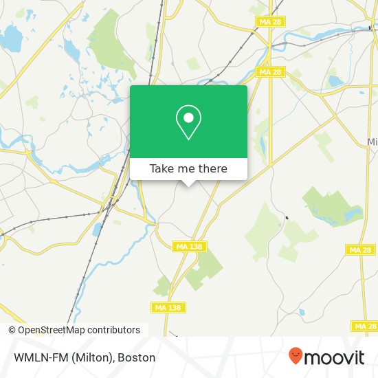 Mapa de WMLN-FM (Milton)