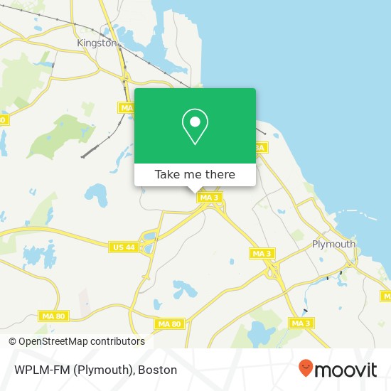 WPLM-FM (Plymouth) map