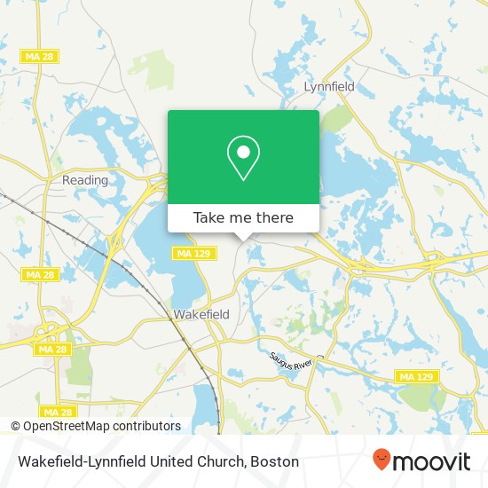 Mapa de Wakefield-Lynnfield United Church
