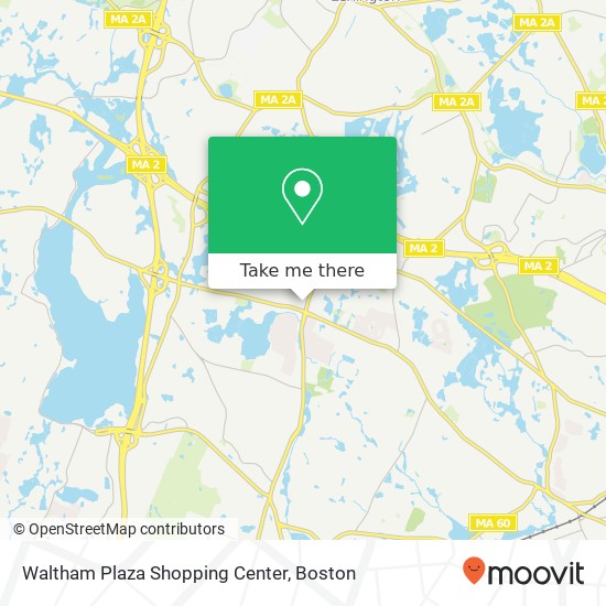 Waltham Plaza Shopping Center map