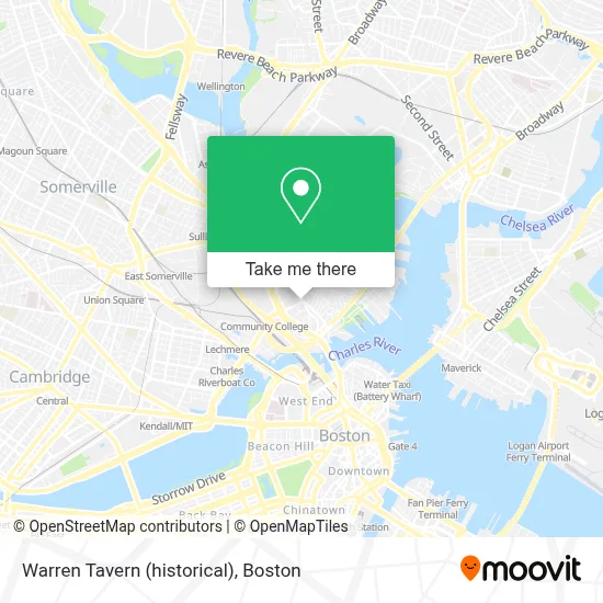 Warren Tavern (historical) map