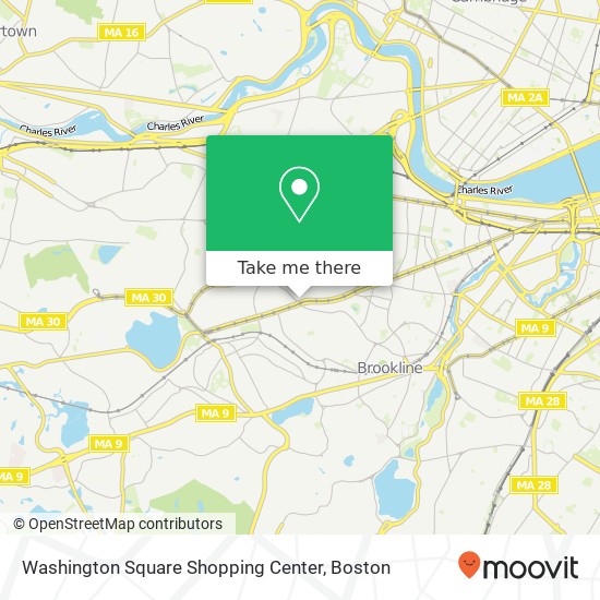 Washington Square Shopping Center map