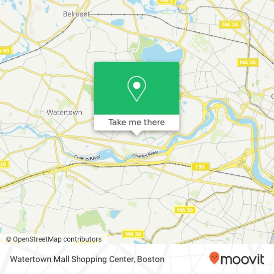 Mapa de Watertown Mall Shopping Center