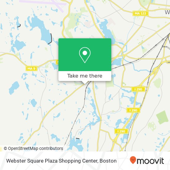 Webster Square Plaza Shopping Center map