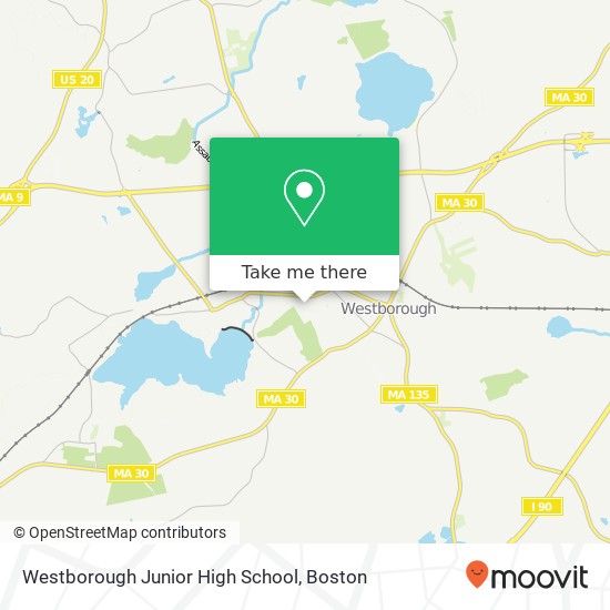 Westborough Junior High School map