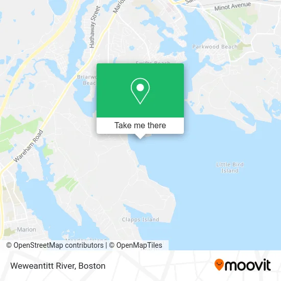 Weweantitt River map