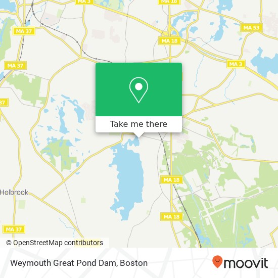 Mapa de Weymouth Great Pond Dam