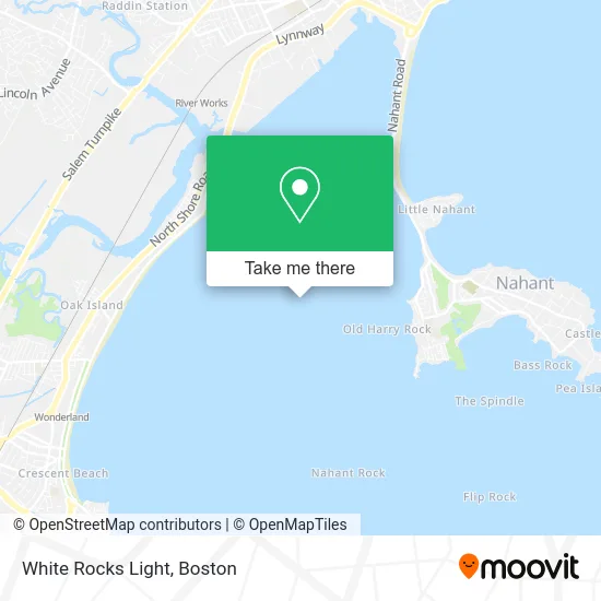 White Rocks Light map