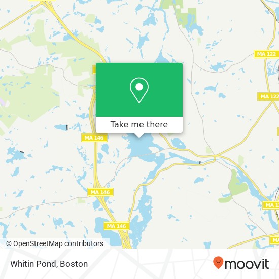 Whitin Pond map