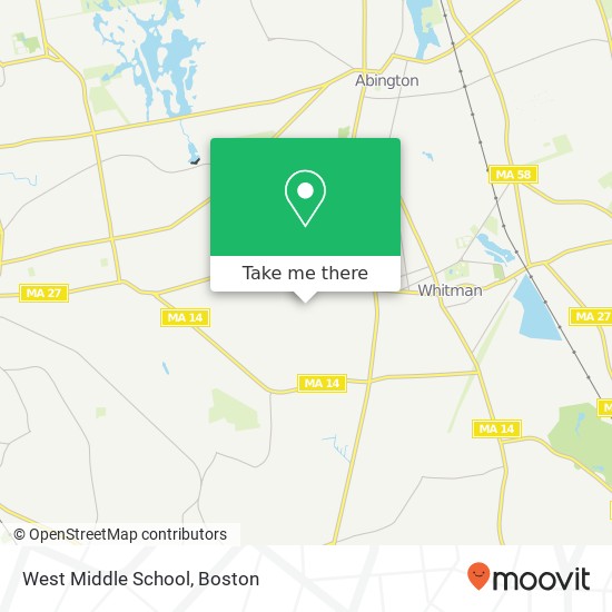 Mapa de West Middle School