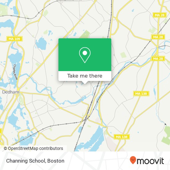 Channing School map