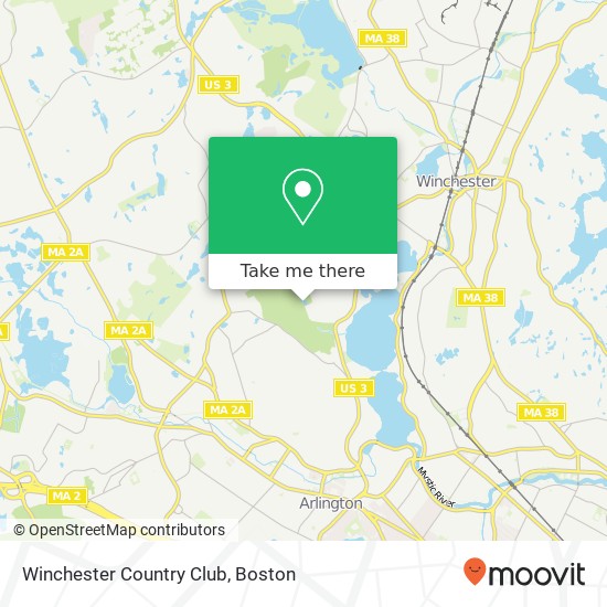 Winchester Country Club map