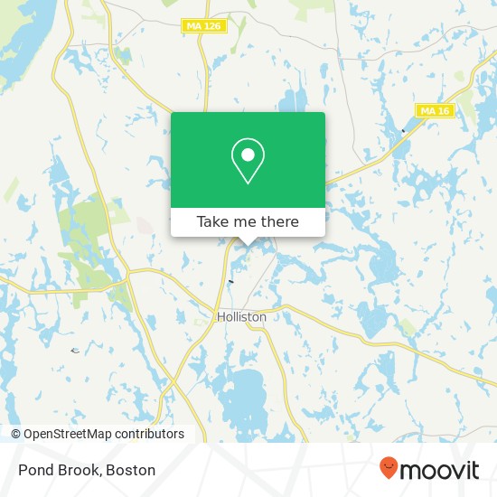 Mapa de Pond Brook