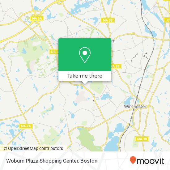 Woburn Plaza Shopping Center map