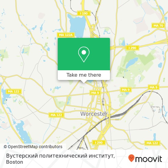 Вустерский политехнический институт map