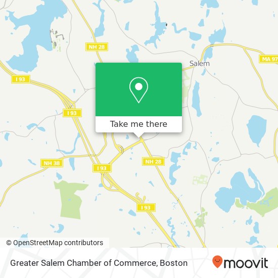 Mapa de Greater Salem Chamber of Commerce