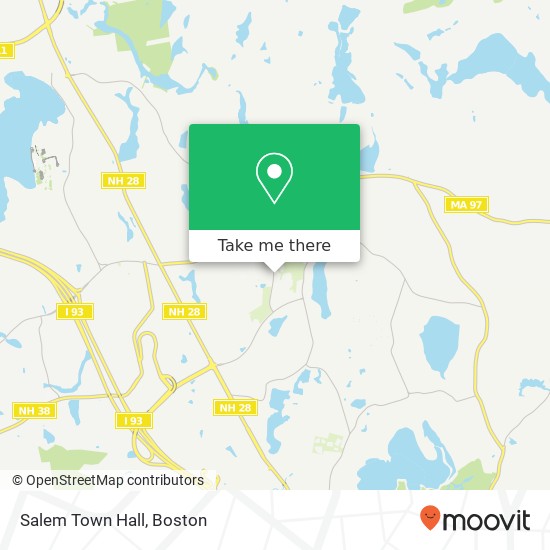 Salem Town Hall map