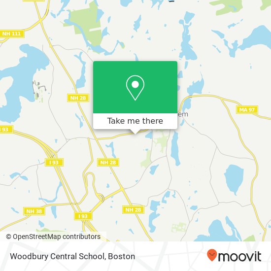 Mapa de Woodbury Central School