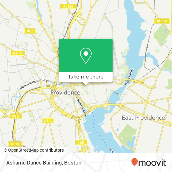 Mapa de Ashamu Dance Building