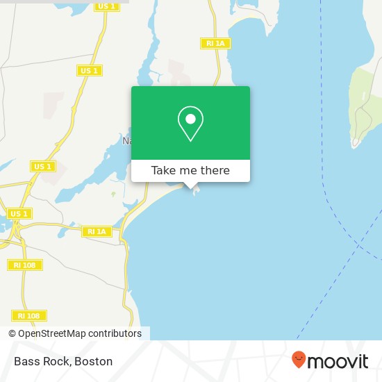 Bass Rock map