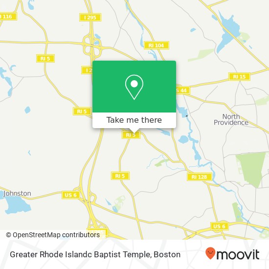 Greater Rhode Islandc Baptist Temple map