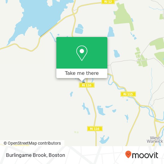 Mapa de Burlingame Brook