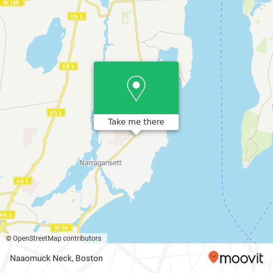 Naaomuck Neck map