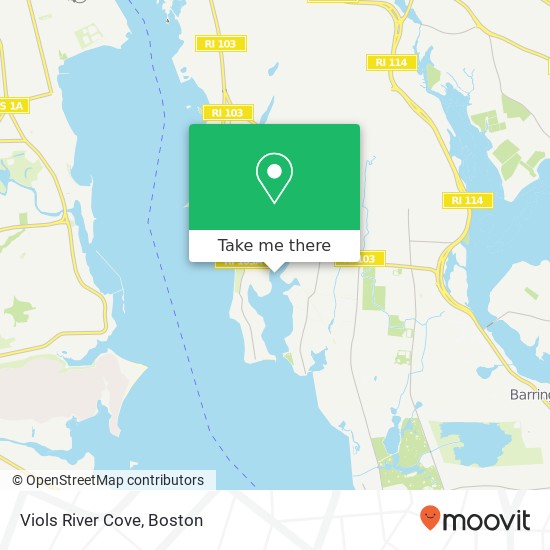 Viols River Cove map
