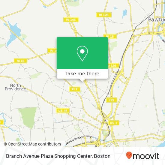 Mapa de Branch Avenue Plaza Shopping Center