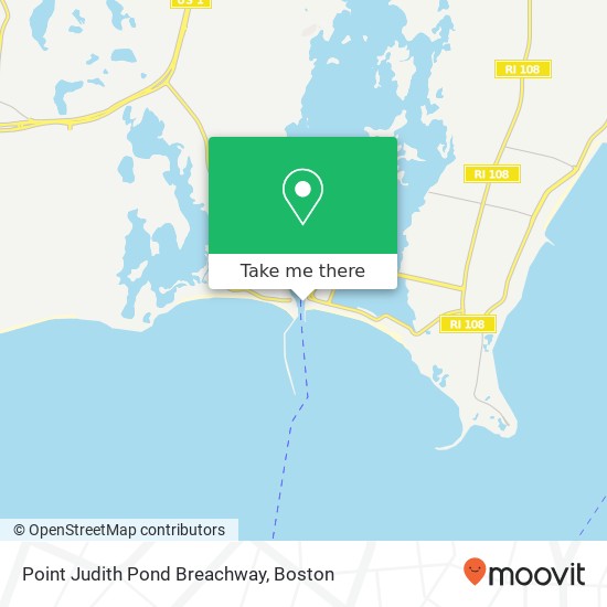 Point Judith Pond Breachway map