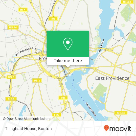 Tillnghast House map