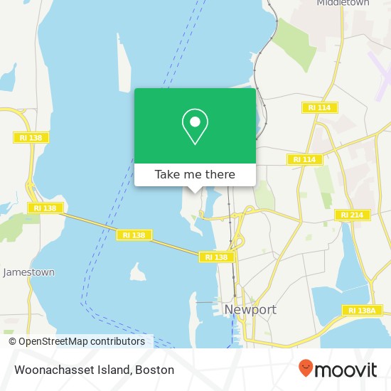 Mapa de Woonachasset Island