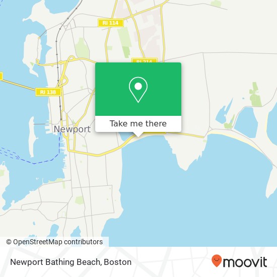 Mapa de Newport Bathing Beach