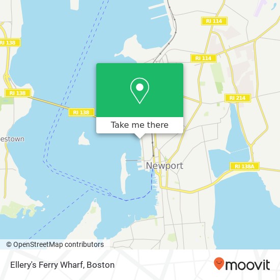 Mapa de Ellery's Ferry Wharf