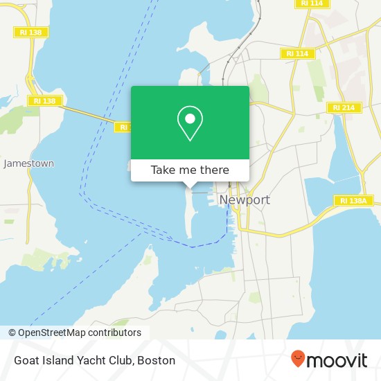 Mapa de Goat Island Yacht Club